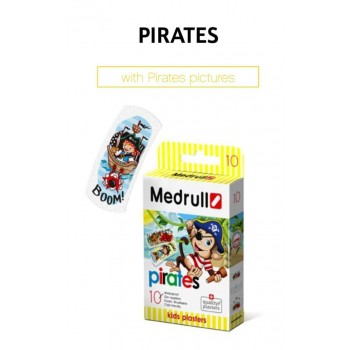 Medrull Pirates Kids Plasters Αδιάβροχα Αυτοκόλλητα Επιθέματα 10τμχ