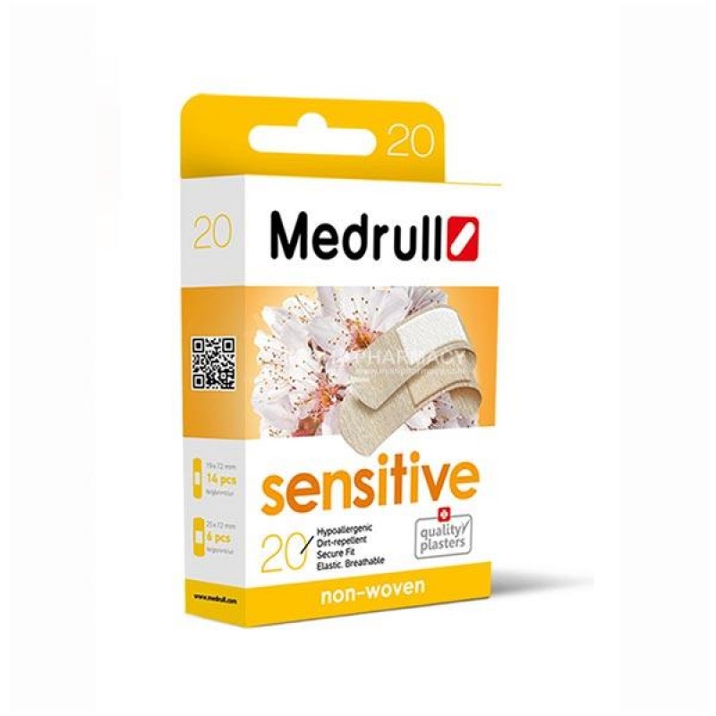 Medrull Sensitive Hypoallergenic Plasters 20 pieces Medrull Sensitive Hypoallergenic Plasters 20 pieces