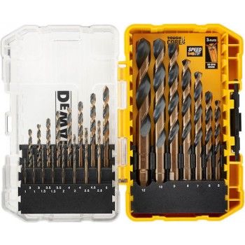 Dewalt Σετ 23 Διαμαντοτρύπανα HSS με Κυλινδρικό Στέλεχος για Μέταλλο