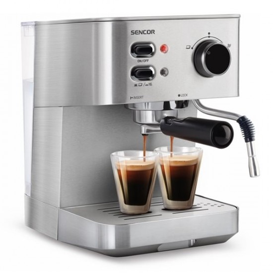 Sencor SES 4010SS Μηχανή Espresso 1050W Πίεσης 15bar