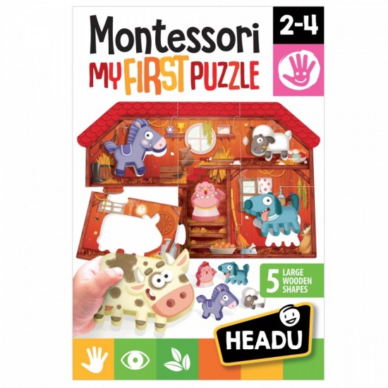 Uk adanka HEADU Montessori My first puzzle - Farm Uk adanka HEADU Montessori My first puzzle - Farm