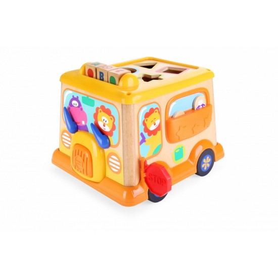 Educational wooden bus Educational wooden bus