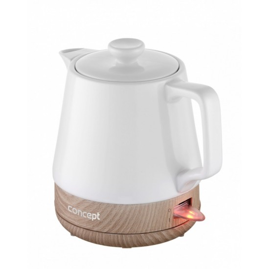 Ceramic kettle RK0060 1.0L White Ceramic kettle RK0060 1.0L White