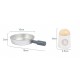 Wooden kitchen with accessories and shelter em. Grey Wooden kitchen with accessories and shelter em. Grey
