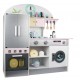 Wooden kitchen with accessories and shelter Wooden kitchen with accessories and shelter