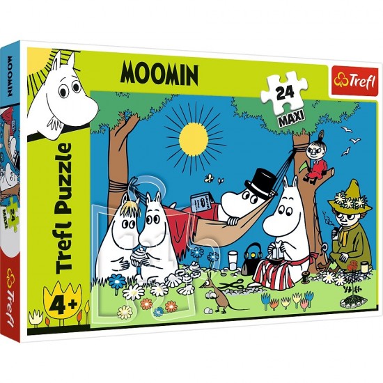 Puzzle 24 elementy Radosny dzie Mumink w puzzle Puzzle 24 elementy Radosny dzie Mumink w puzzle