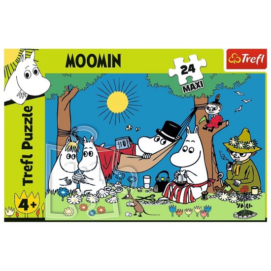 Puzzle 24 elementy Radosny dzie Mumink w puzzle Puzzle 24 elementy Radosny dzie Mumink w puzzle
