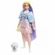 Lalka Barbie Extra Moda Sp dniczka holograficzna Lalka Barbie Extra Moda Sp dniczka holograficzna