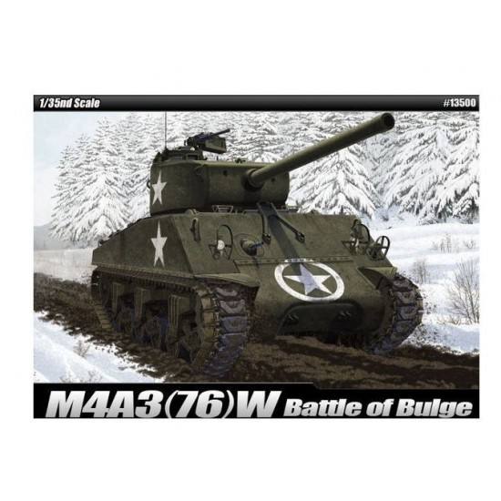Model do sklejania M4A3(76)W US Army Battle of Bulge Model do sklejania M4A3(76)W US Army Battle of Bulge