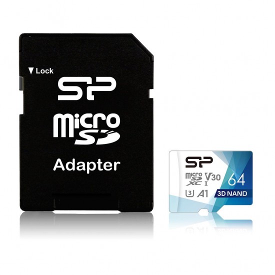 Silicon Power Superior Pro memory card 64 GB MicroSDXC Class 10 UHS-III