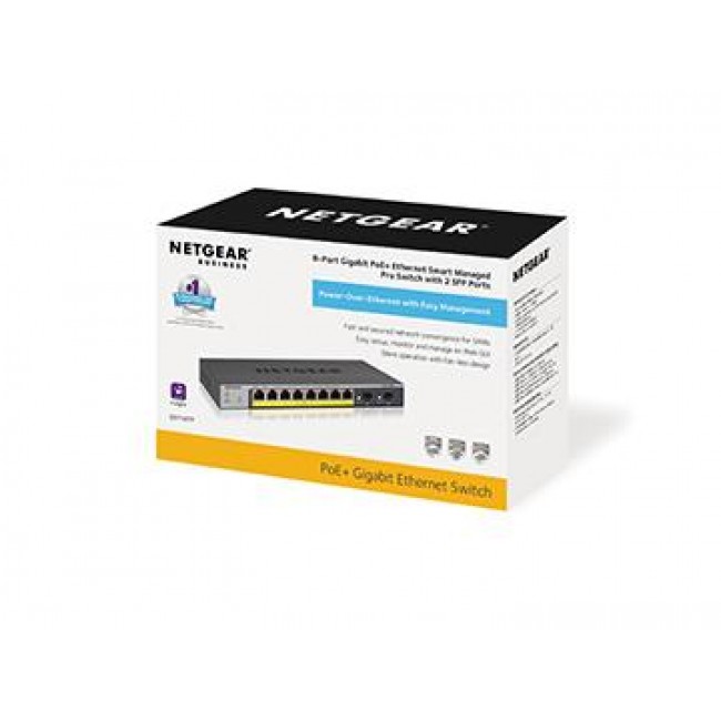 NETGEAR GS110TP Managed L2/L3/L4 Gigabit Ethernet (10/100/1000) Power over Ethernet (PoE) Grey