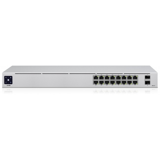 Ubiquiti Networks UniFi 16-Port PoE Managed L2/L3 Gigabit Ethernet (10/100/1000) Silver 1U Power over Ethernet (PoE)