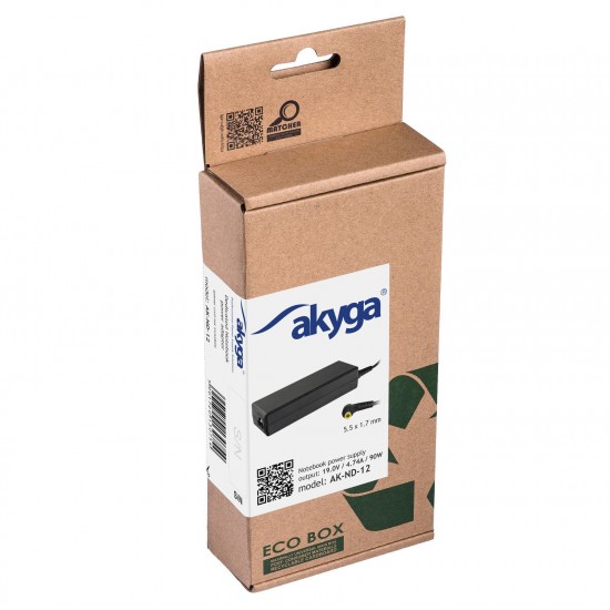 Akyga AK-ND-12 power adapter/inverter Indoor 90 W Black