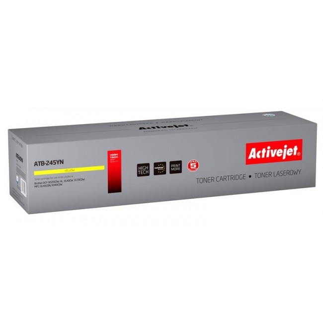 Activejet ATB-245YN Toner cartridge (replacement for Brother TN-245Y Supreme 2200 pages yellow)