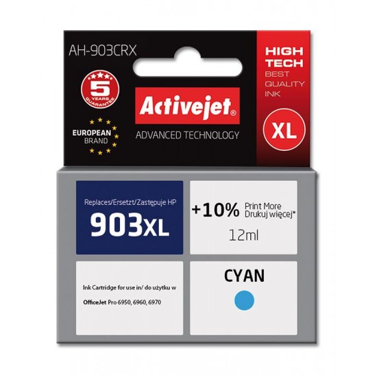 Activejet ink for Hewlett Packard No.903XL T6M03AE