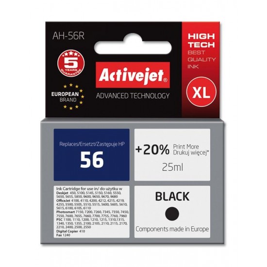 Activejet ink for Hewlett Packard No.56 C6656A