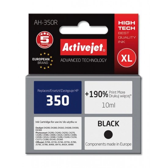 Activejet ink for Hewlett Packard No.350 CB335EE