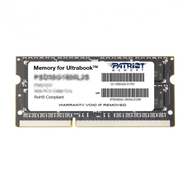 Patriot Memory PSD34G1600L2S memory module 4 GB 1 x 4 GB DDR3L 1600 MHz