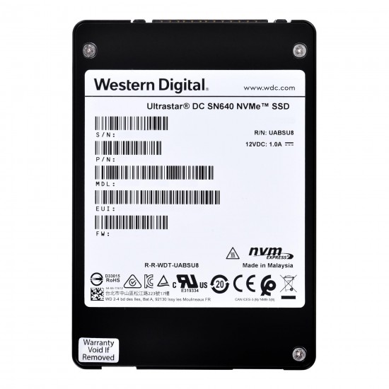 Western Digital Ultrastar DC SN640 2.5 3200 GB PCI Express 3.1 3D TLC NVMe