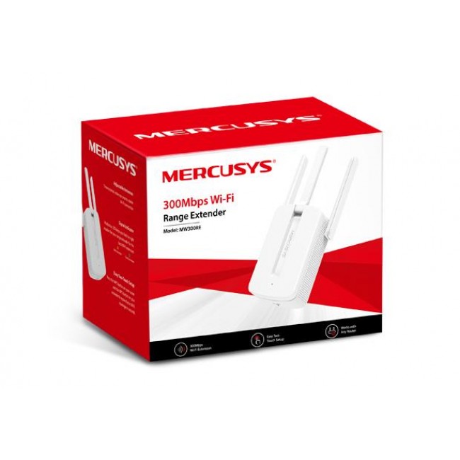 Mercusys MW300RE network extender Network transmitter & receiver White