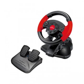 xlyne EG103 Gaming Controller Steering wheel PC,Playstation 2,Playstation 3 Digital Black,Red
