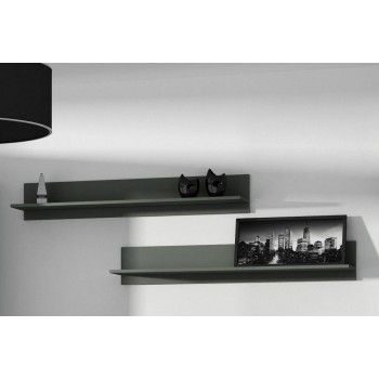 Cama set of two shelves 125cm SOHO black matte