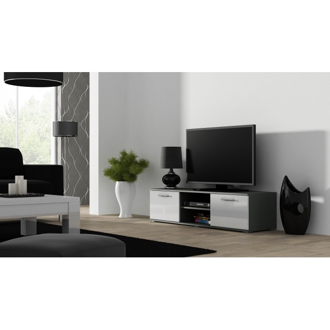 Cama TV stand SOHO 140 grey/white gloss
