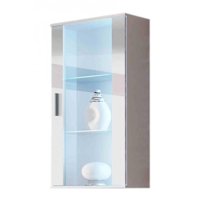 Cama hanging display cabinet SOHO white/white gloss