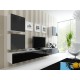 Cama Square cabinet VIGO 50/50/30 white/black gloss