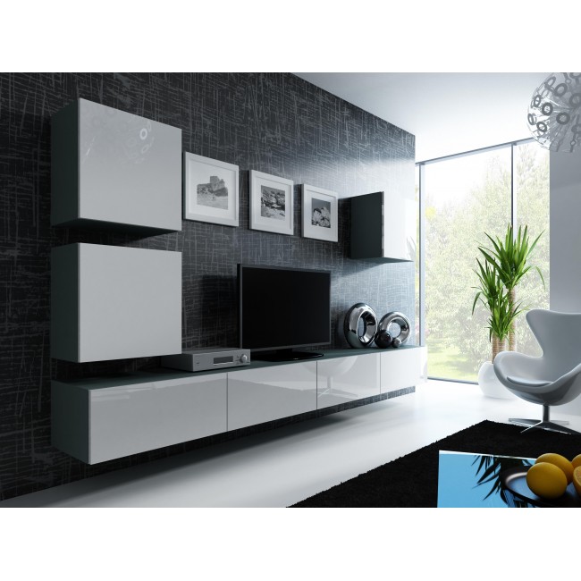 Cama Square cabinet VIGO 50/50/30 grey/white gloss