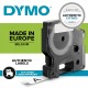 DYMO D1 Standard - Black on Red - 9mm label-making tape