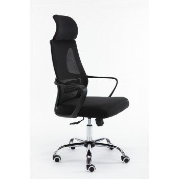 Topeshop FOTEL NIGEL CZER office/computer chair Padded seat Mesh backrest
