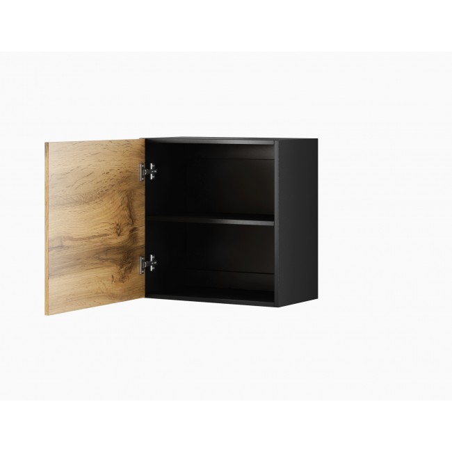Cama square cabinet VIGO 50/50/30 black/wotan oak