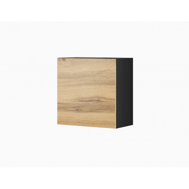 Cama square cabinet VIGO 50/50/30 black/wotan oak