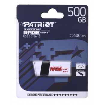PATRIOT RAGE PRIME 600 MB/S 512GB USB 3.2 8K IOPS