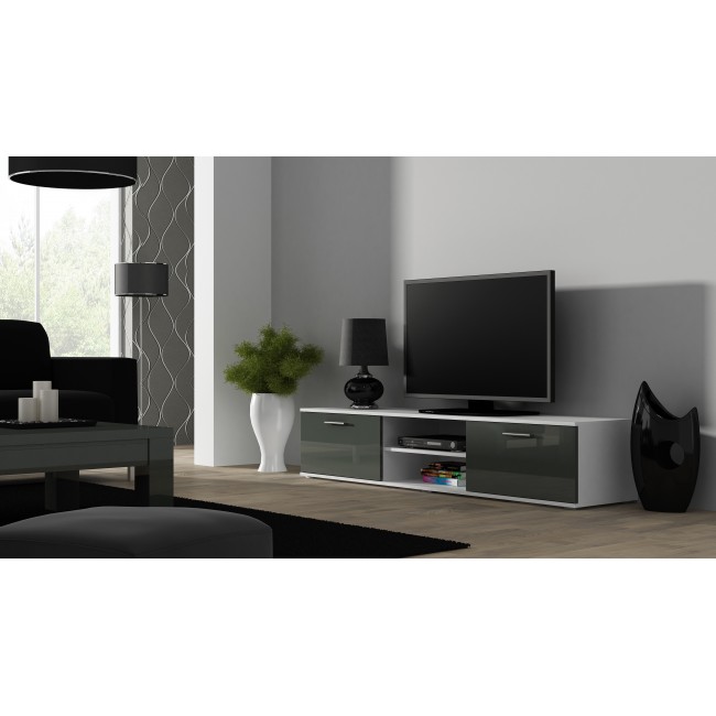 Cama TV stand SOHO 180 white/grey gloss