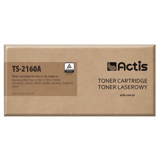 ACTIS TS-2160A TONER FOR SAMSUNG PRINTER SAMSUNG MLT-D101S REPLACEMENT STANDARD 1500 PAGES BLACK