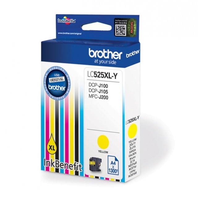 Brother LC525XL-Y ink cartridge Original Extra (Super) High Yield Yellow