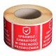 LABELS CHECK THE CONTENTS 1000 PCS STRONG ADHESIVE 80X80