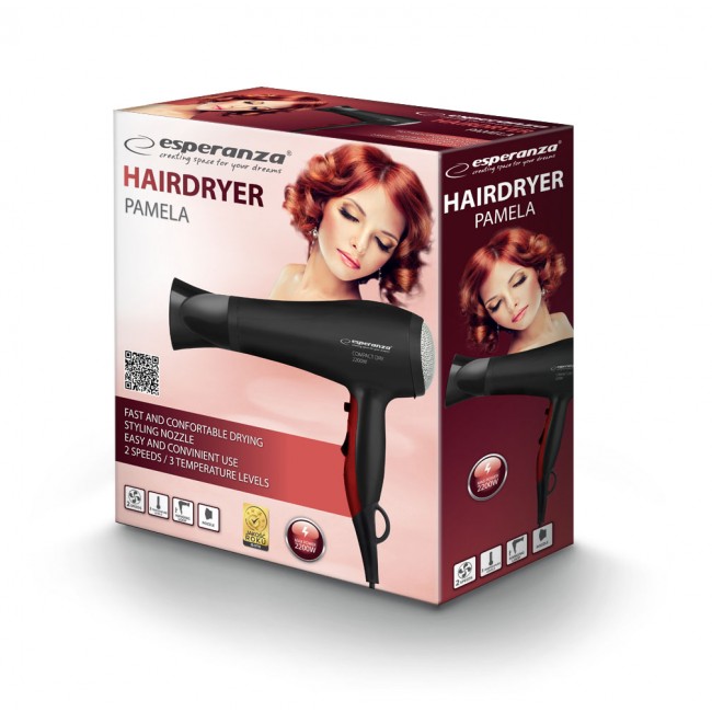 Esperanza EBH004K Hair dryer Black 2200 W
