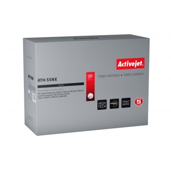 Activejet ATH-55NX Toner (replacement for HP 55X CE255X, Canon CRG-724H Supreme 12500 pages black)