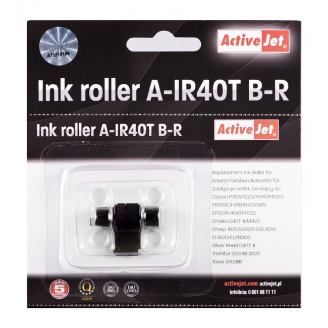 Activejet A-IR40T color roller set (replacement for Epson IR40T Supreme black, magenta, 5 pcs)