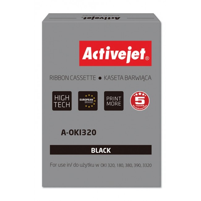 Activejet A-OKI320 Ribbon (replacement OKI 9002303 3000000 characters Supreme black) 100 pieces