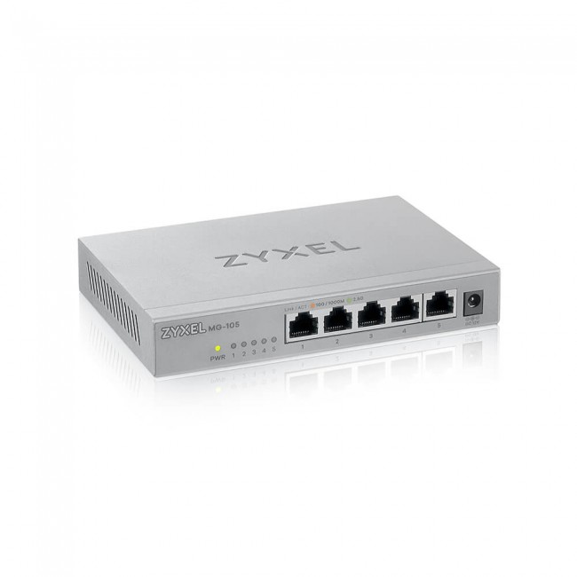 Zyxel MG-105 Unmanaged 2.5G Ethernet (100/1000/2500) Steel