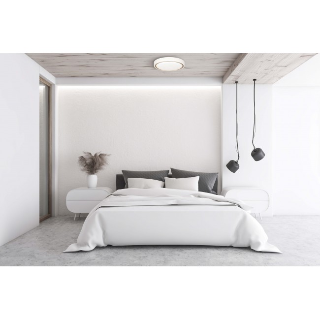 Modern LED ceiling plafond Activejet VERDI White/Gold 23W