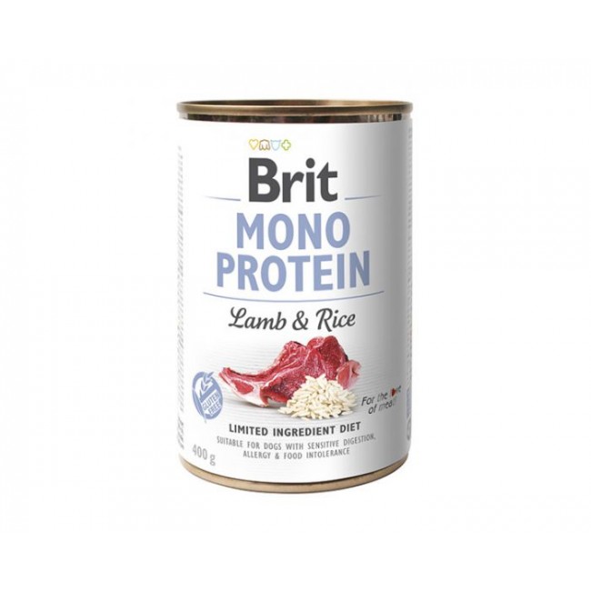 BRIT MONO PROTEIN Wet dog food Lamb with rice 400 g
