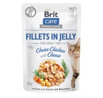 Brit Care Cat Fillets In Jelly Choice Chicken&Cheese 85g