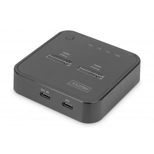 Digitus Dual M.2 NVMe SSD Docking Station with Offline Clone Function, USB-C 