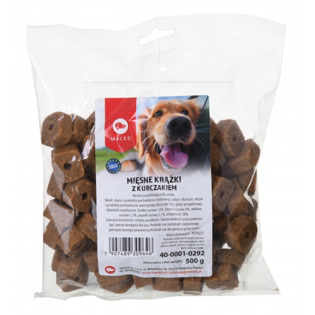 MACED Meat discs with chicken for dog- 500 g