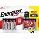 ENERGIZER BATTERIES ALKALINE MAX AA LR6, 8 PIECES, ECO PACKAGING